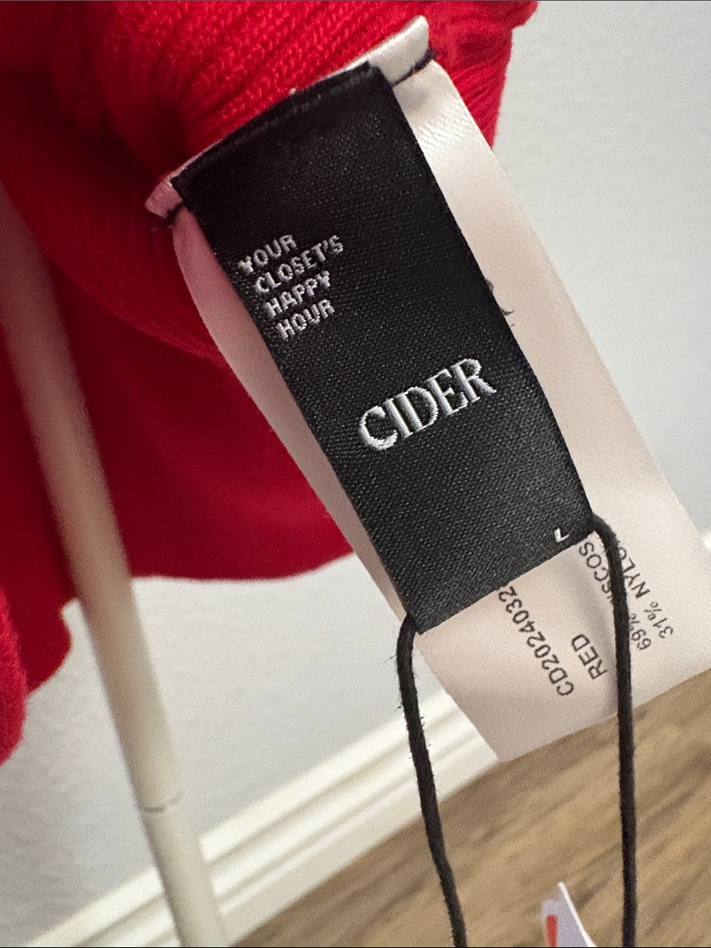 Cider Red Ribbed Tank Top - Picture 2 of 3